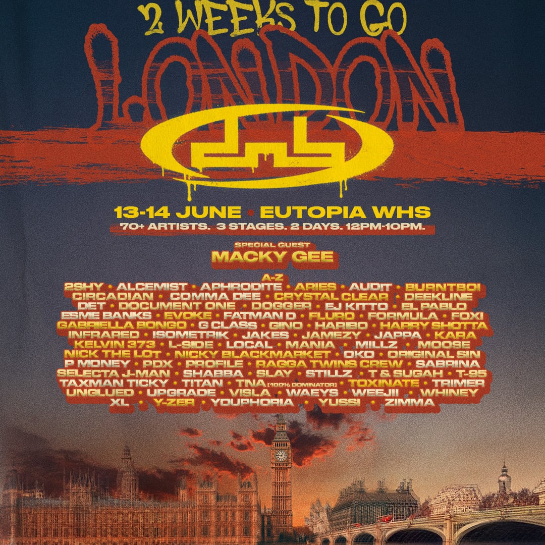 DnB Allstars Summer in the City - London - 13-14 June 2026 - 2 weeks to go - 70+ artists across 3 stages, special guest Macky Gee